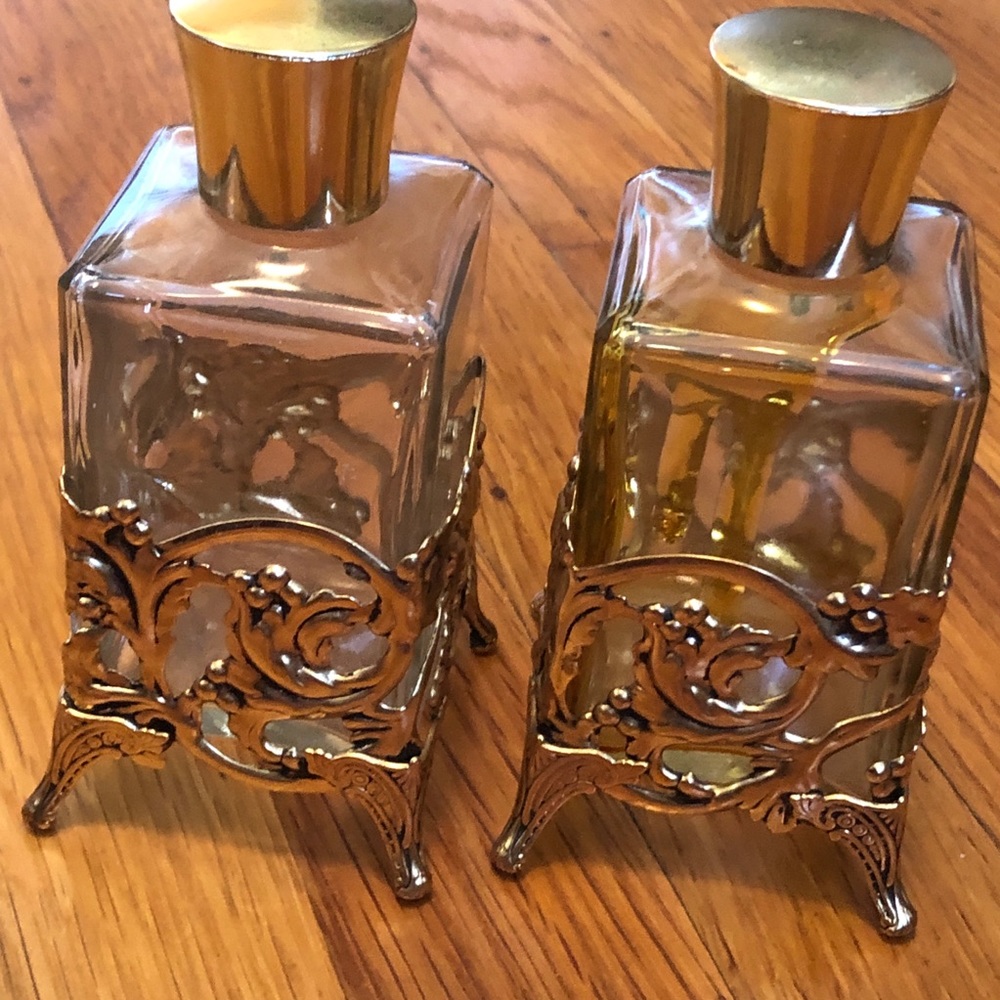 Two Filigree Perfume Bottles - vintage - Picture 8 of 14